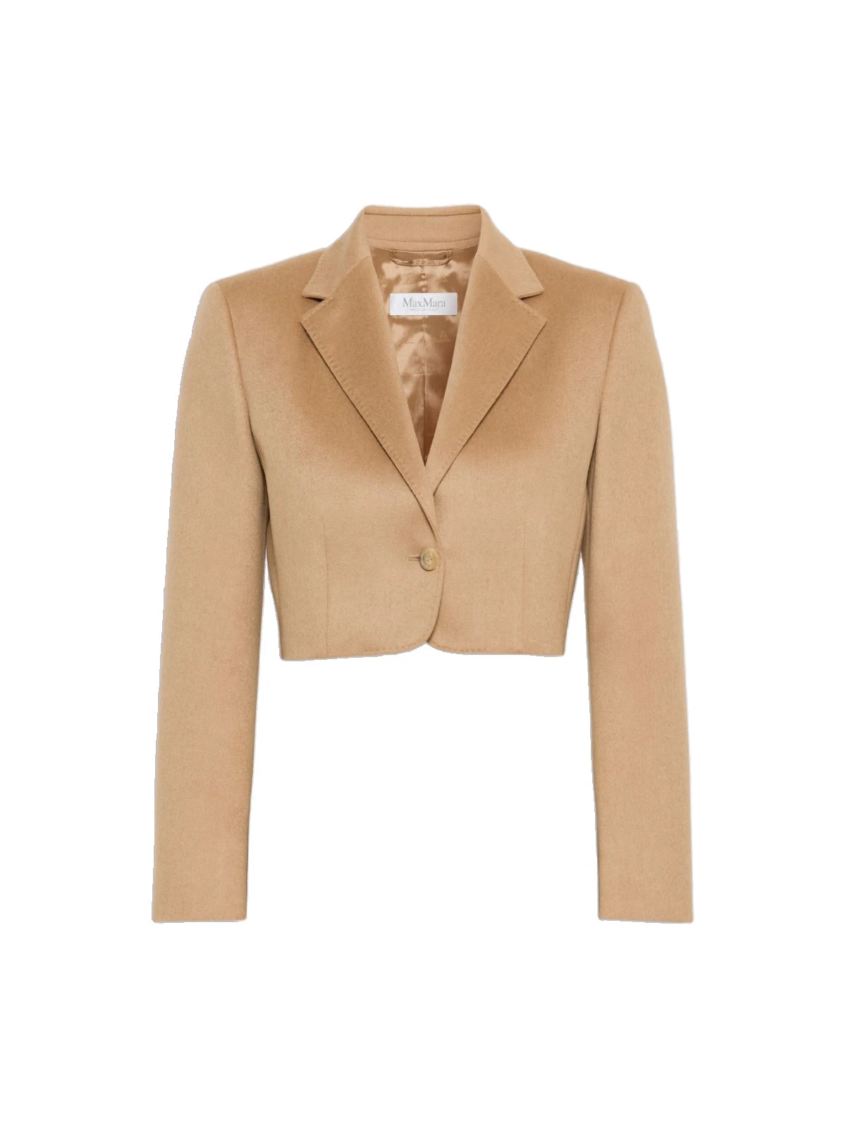 Max Mara Getti Cropped Light Camel Jacket in Camel Max Mara Getti Cropped Light Camel Jacket in Camel | Blazers | Coveti
