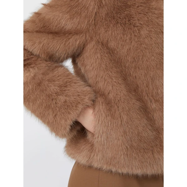 Max Mara Gettito Boxy Textured Jacket in Beige | Jackets | Coveti