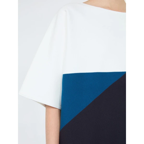 Max Mara Geyser Relaxed-Fit Stretch Viscose Sweater in Navy | Sweaters | Coveti