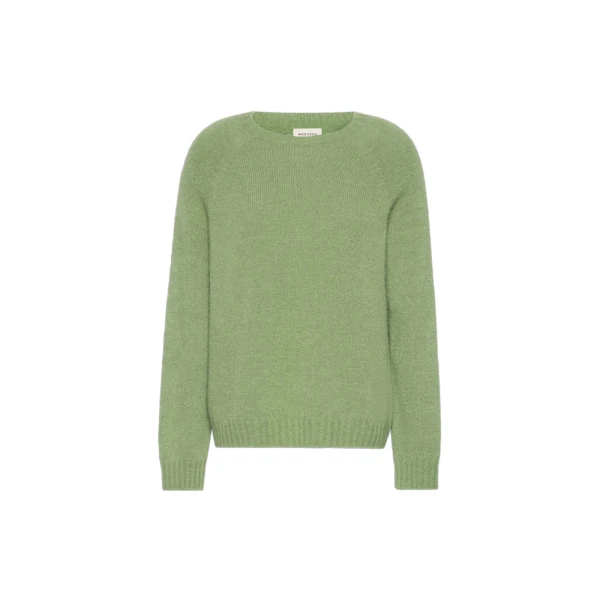 Max Mara Ghiacci Alpaca and Cotton Jumper in Green | Sweaters | Coveti