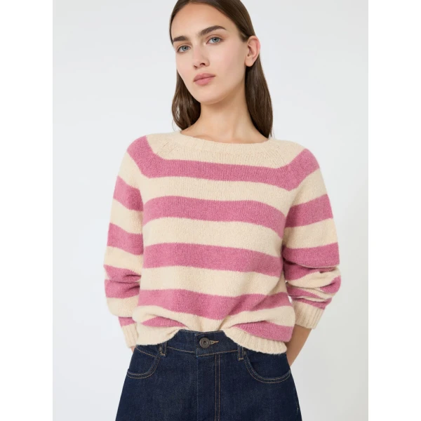 Max Mara Ghiacci Alpaca and Cotton Jumper in Raspberry | Sweaters | Coveti