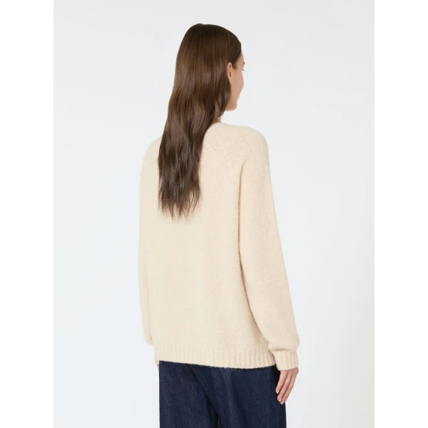Max Mara Ghiacci Alpaca and Cotton Jumper in Sand | Sweaters | Coveti