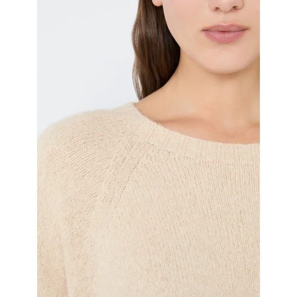 Max Mara Ghiacci Alpaca and Cotton Jumper in Sand | Sweaters | Coveti