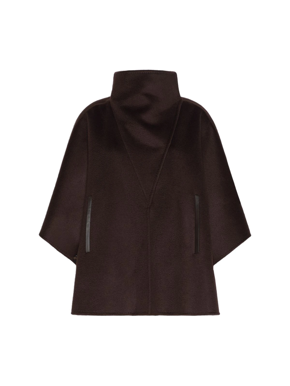 Max Mara Ghiotto Cashmere Double Drap Cape in Dark Brown Max Mara Ghiotto Cashmere Double Drap Cape in Dark Brown | Coats | Coveti