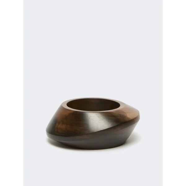 Max Mara Ghiro Ebony Bangle in Dark Brown | Bracelets | Coveti