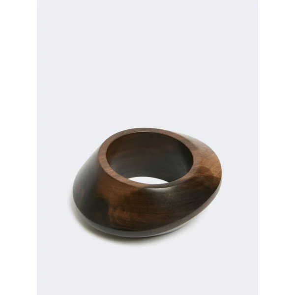 Max Mara Ghiro Ebony Bangle in Dark Brown | Bracelets | Coveti