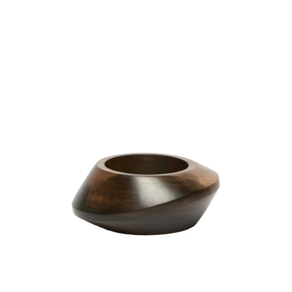 Ghiro Ebony Bangle in Dark Brown