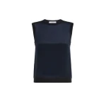 Max Mara Ginseng Cashmere and Silk Sleeveless Sweater in Ultramarine | Sweaters | Coveti