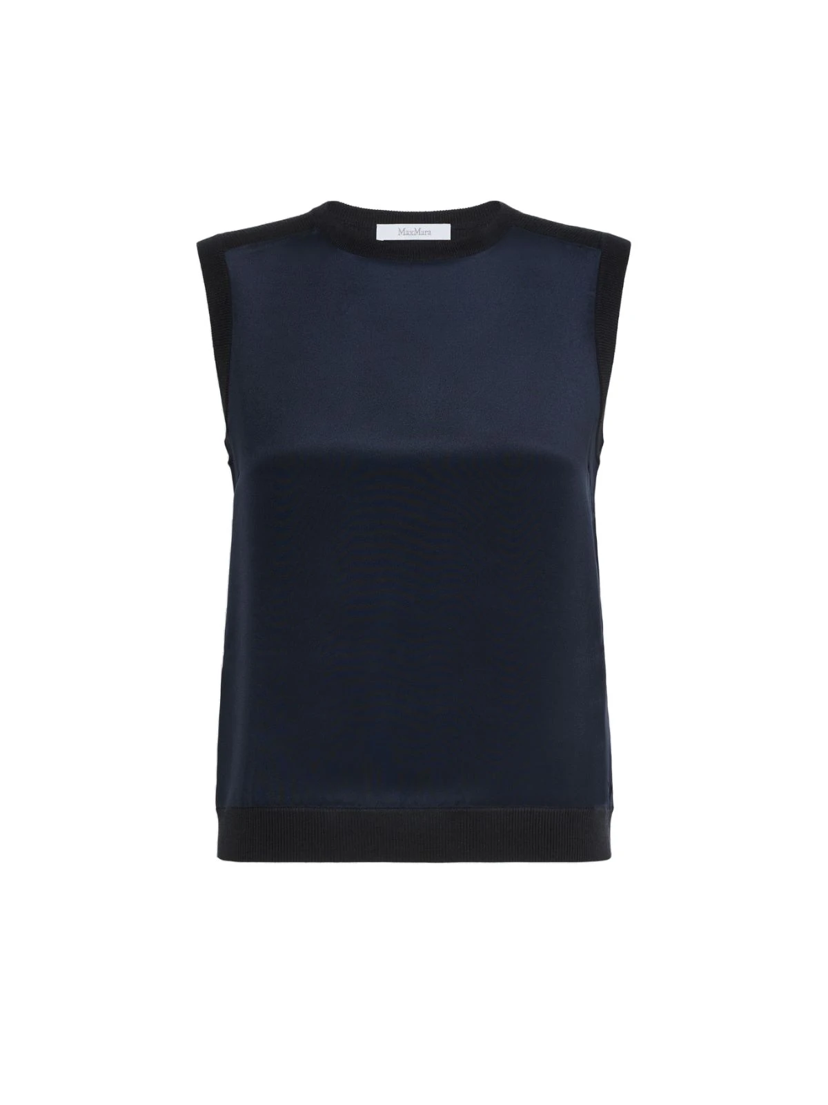 Max Mara Ginseng Cashmere and Silk Sleeveless Sweater in Ultramarine Max Mara Ginseng Cashmere and Silk Sleeveless Sweater in Ultramarine | Sweaters | Coveti