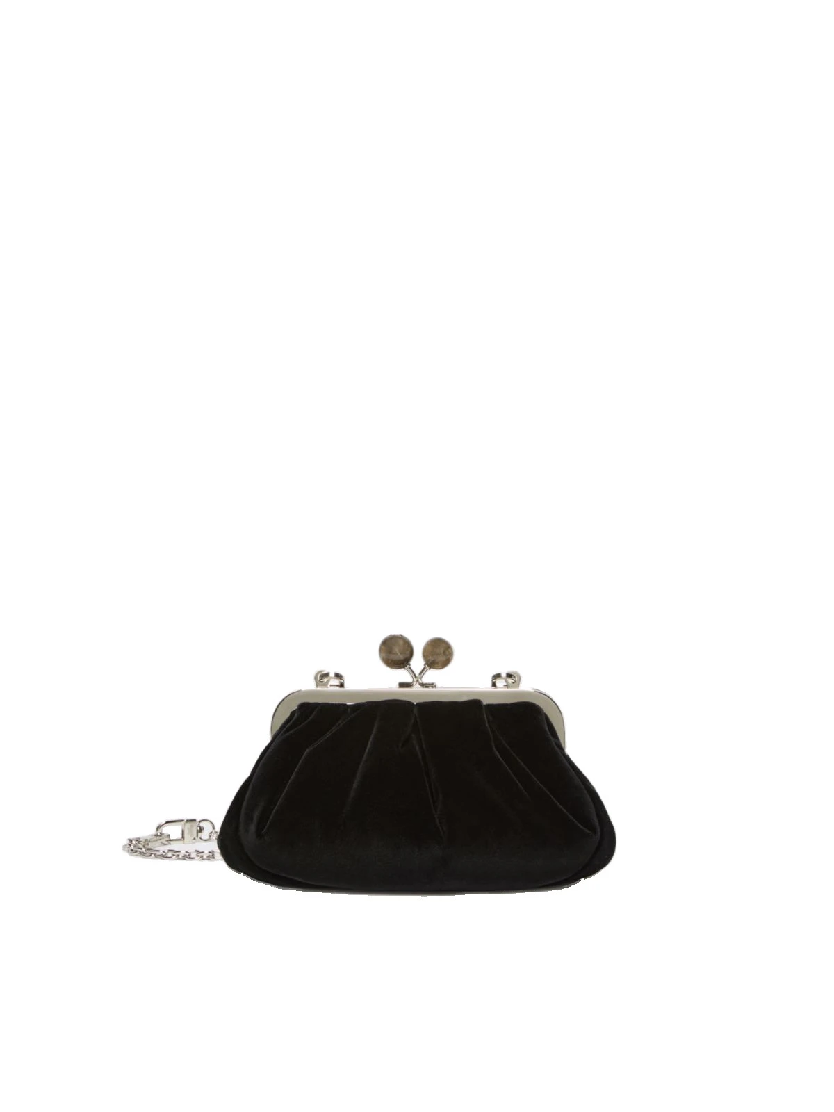 Max Mara Giochi Small Cotton Velvet Pasticcino Bag in Black Max Mara Giochi Small Cotton Velvet Pasticcino Bag in Black | Clutch Bags | Coveti