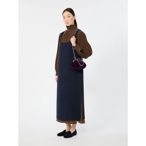 Max Mara Giochi Small Cotton Velvet Pasticcino Bag in Purple | Clutch Bags | Coveti