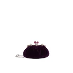 Max Mara Giochi Small Cotton Velvet Pasticcino Bag in Purple | Clutch Bags | Coveti