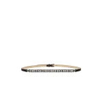 Max Mara Gioras Bejewelled Satin Belt in Black | Belts | Coveti