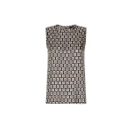 Max Mara Giornata Printed Silk Twill Top in Ultramarine | Blouse | Coveti