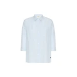 Max Mara Giralda Boxy Cotton Poplin Shirt in Light Blue | Shirts | Coveti