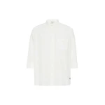 Max Mara Giralda Boxy Cotton Poplin Shirt in White | Shirts | Coveti