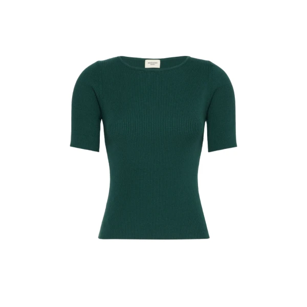 Max Mara Gola Slim Fit Viscose Jumper in Green | Sweaters | Coveti