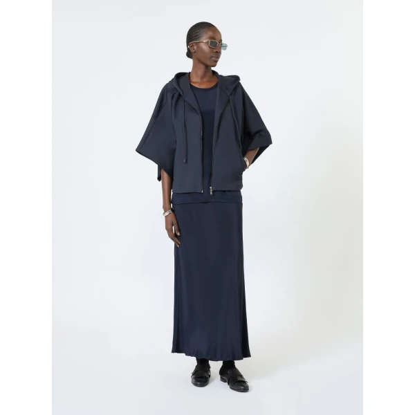 Max Mara Golfo Loose Cashmere and Silk Jumper in Ultramarine | Sweaters | Coveti