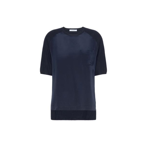 Max Mara Golfo Loose Cashmere and Silk Jumper in Ultramarine | Sweaters | Coveti