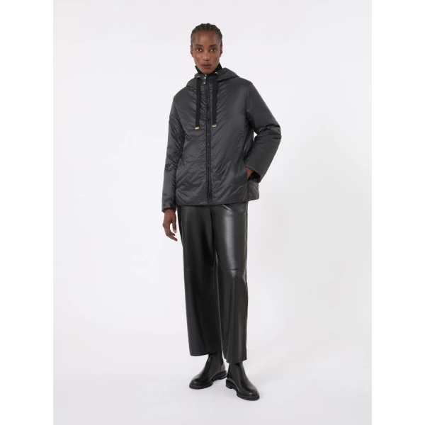 Max Mara Greenh Padded Water-Repellent Hooded Jacket in Black | Jackets | Coveti