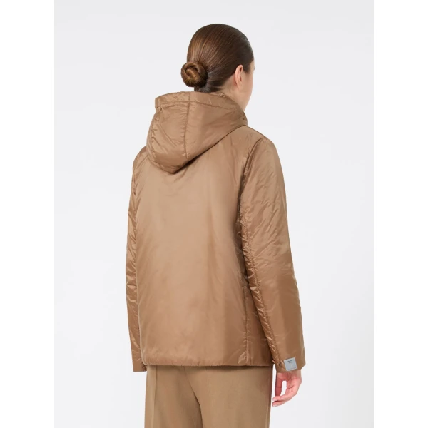 Max Mara Greenh Padded Water-Repellent Hooded Jacket in Caramel | Jackets | Coveti