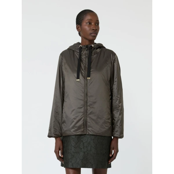 Max Mara Greenh Padded Water-Repellent Hooded Jacket in Khaki | Jackets | Coveti