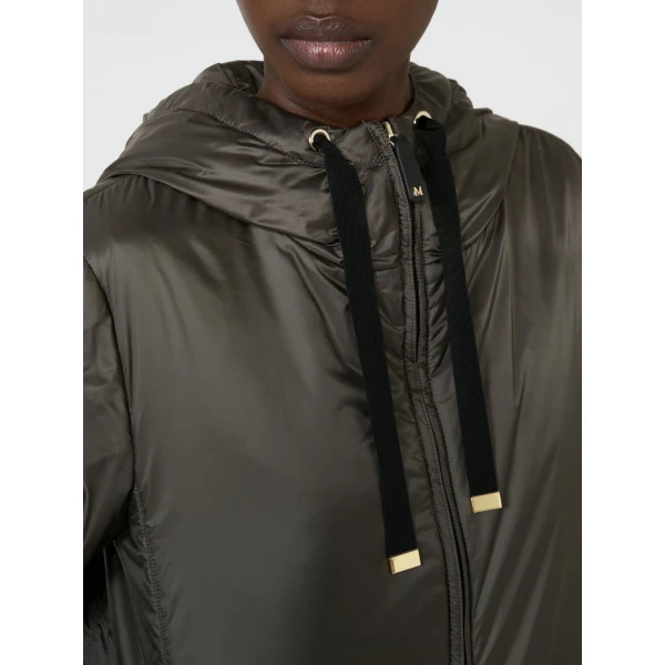 Max Mara Greenh Padded Water-Repellent Hooded Jacket in Khaki | Jackets | Coveti
