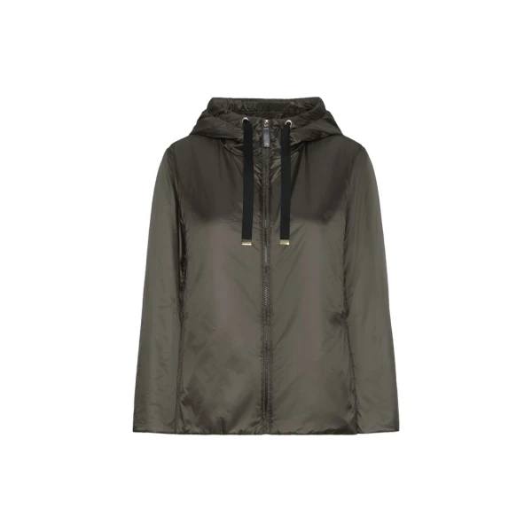 Max Mara Greenh Padded Water-Repellent Hooded Jacket in Khaki | Jackets | Coveti