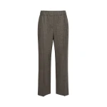 Max Mara Hateley Stretch Wool Flannel Trousers in Marron Glace | Tailored pants | Coveti