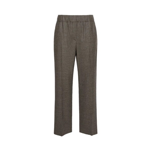 Max Mara Hateley Stretch Wool Flannel Trousers in Marron Glace | Tailored pants | Coveti
