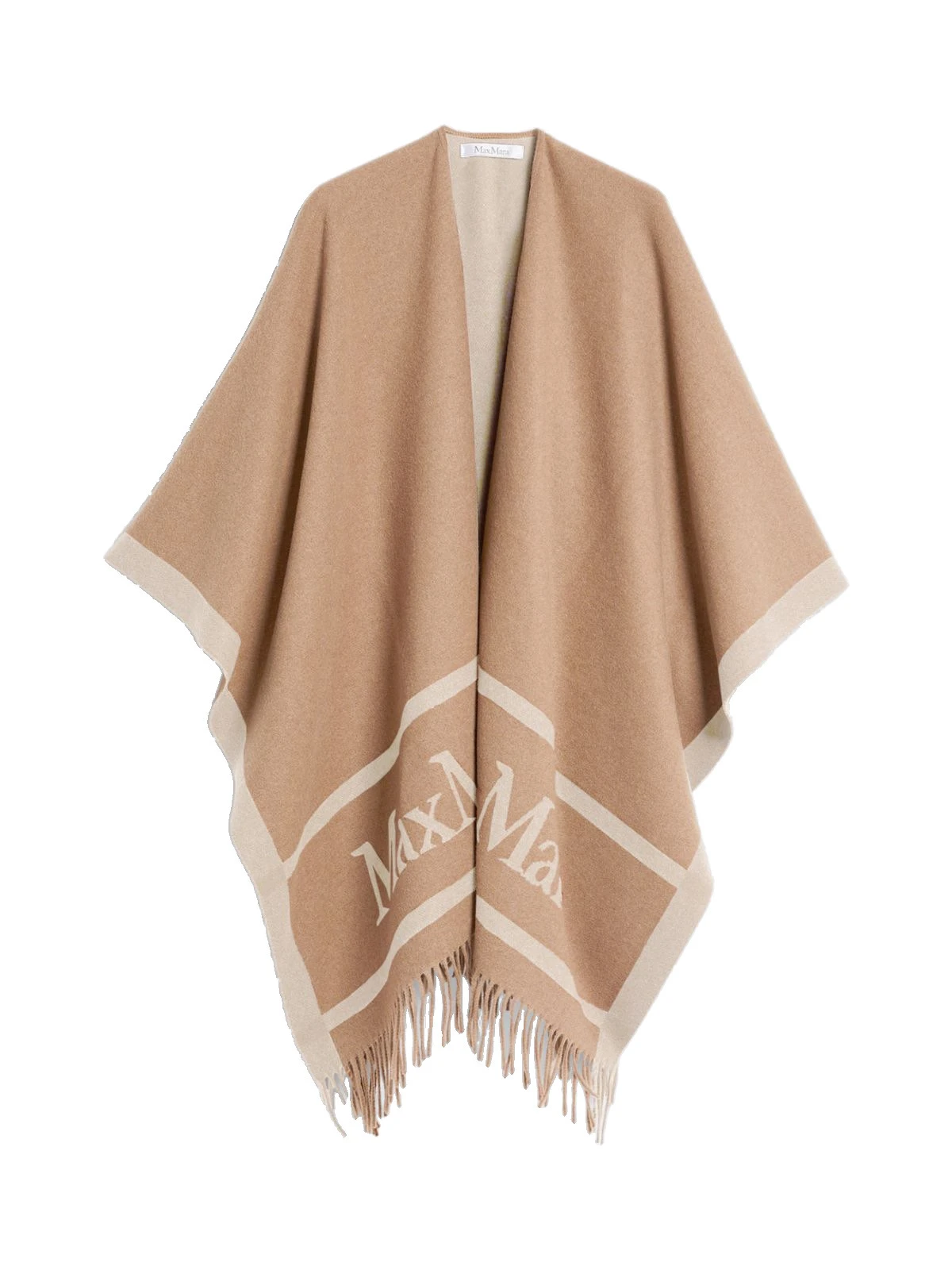 Max Mara Hilde Jacquard Wool Poncho in Camel Max Mara Hilde Jacquard Wool Poncho in Camel | Jackets | Coveti