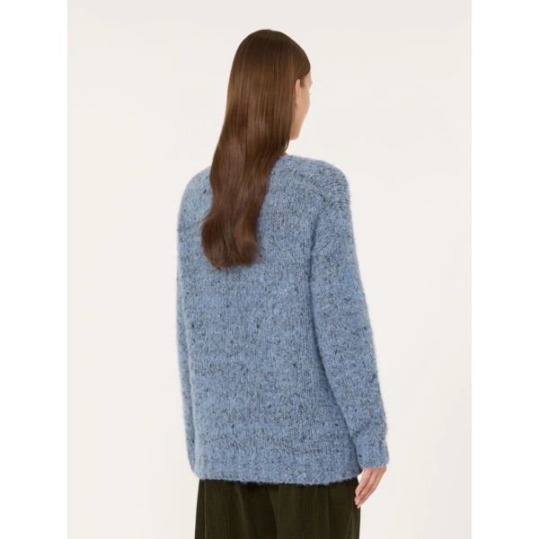 Max Mara Hobby Alpaca, Cotton and Wool Jumper in Light Blue | Sweaters | Coveti