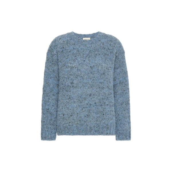 Max Mara Hobby Alpaca, Cotton and Wool Jumper in Light Blue | Sweaters | Coveti