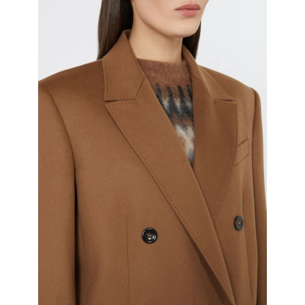 Max Mara Hobby Wool Broadcloth Blazer in Tobacco | Blazers | Coveti