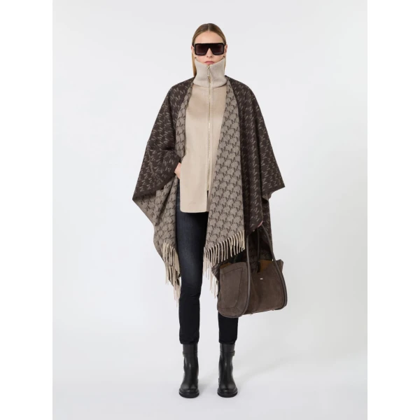 Max Mara Horizontal Suede Marine Bag in Dark Grey | Totes & Top-Handle Bags | Coveti