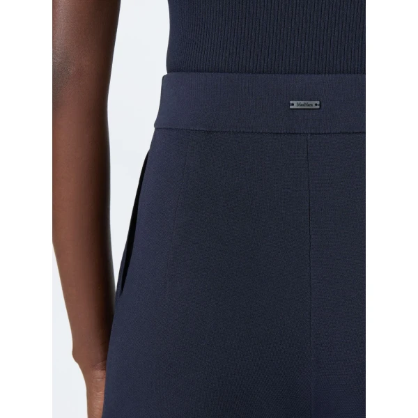 Max Mara Idoneo Crepe Yarn Shorts in Ultramarine | Shorts | Coveti