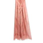 Max Mara Jacquard Wool and Modal Stole in Terra Cotta | Scarves | Coveti