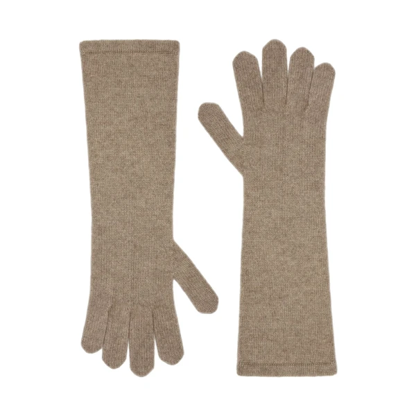 Jock Long Cashmere Gloves in Beige