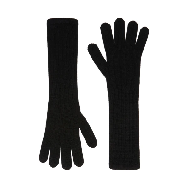 Jock Long Cashmere Gloves in Black