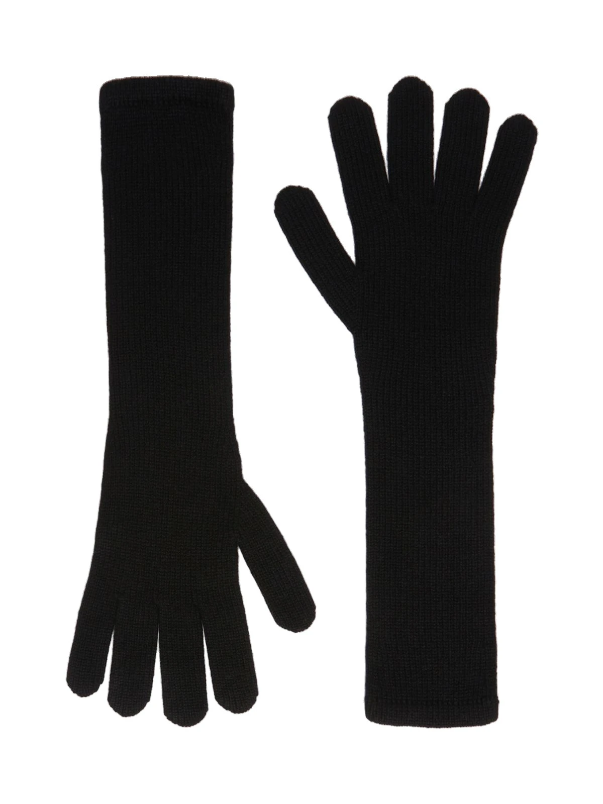 Max Mara Jock Long Cashmere Gloves in Black Max Mara Jock Long Cashmere Gloves in Black | Gloves | Coveti
