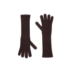 Max Mara Jock Long Cashmere Gloves in Brown | Gloves | Coveti