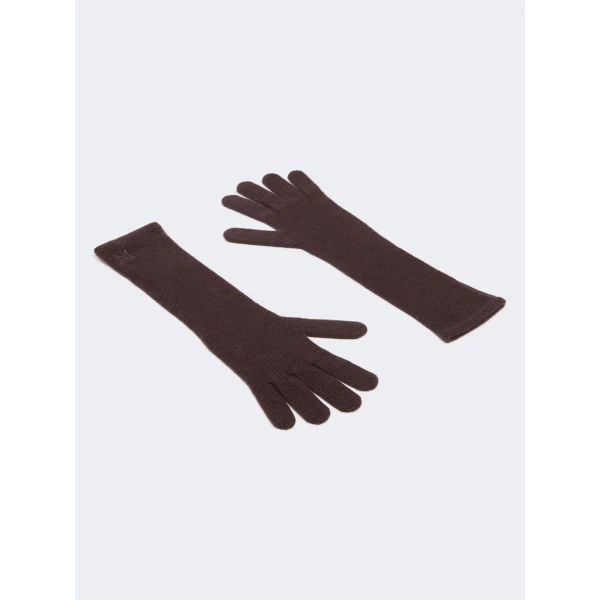 Max Mara Jock Long Cashmere Gloves in Brown | Gloves | Coveti