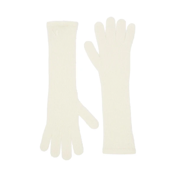 Jock Long Cashmere Gloves in Ivory