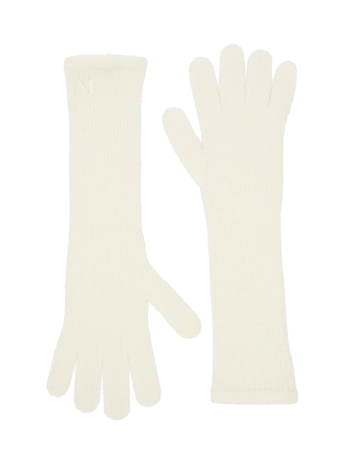 Max Mara Jock Long Cashmere Gloves in Ivory Max Mara Jock Long Cashmere Gloves in Ivory | Gloves | Coveti