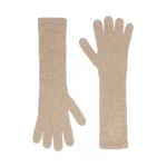 Max Mara Jock Long Cashmere Gloves in Make Up Lumiere | Gloves | Coveti