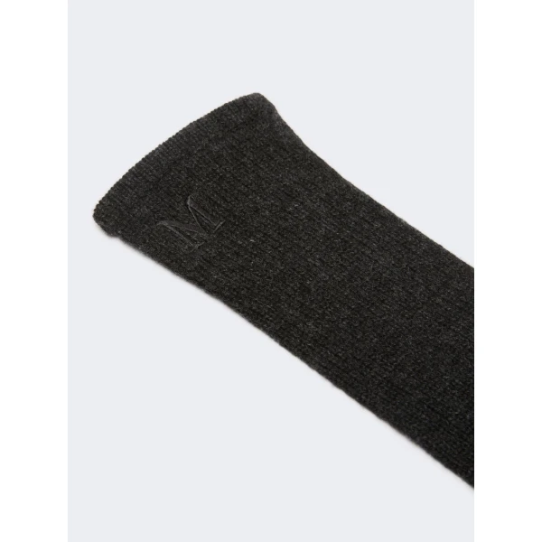 Max Mara Jock Long Cashmere Gloves in Medium Grey | Gloves | Coveti