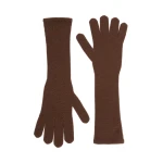 Max Mara Jock Long Cashmere Gloves in Rust | Gloves | Coveti