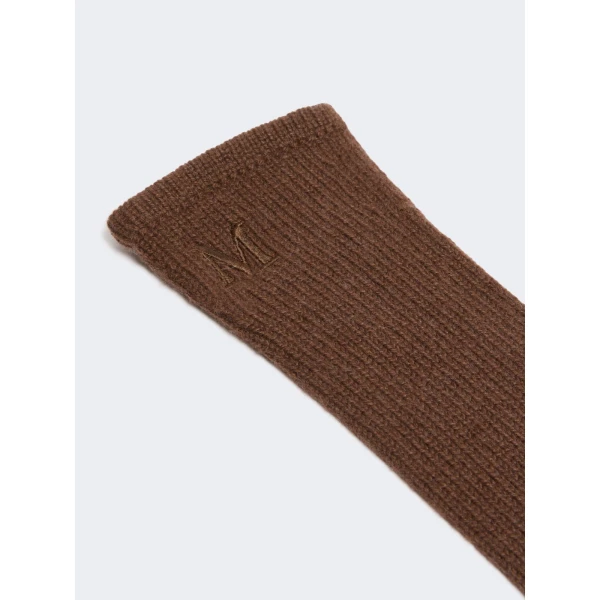 Max Mara Jock Long Cashmere Gloves in Rust | Gloves | Coveti