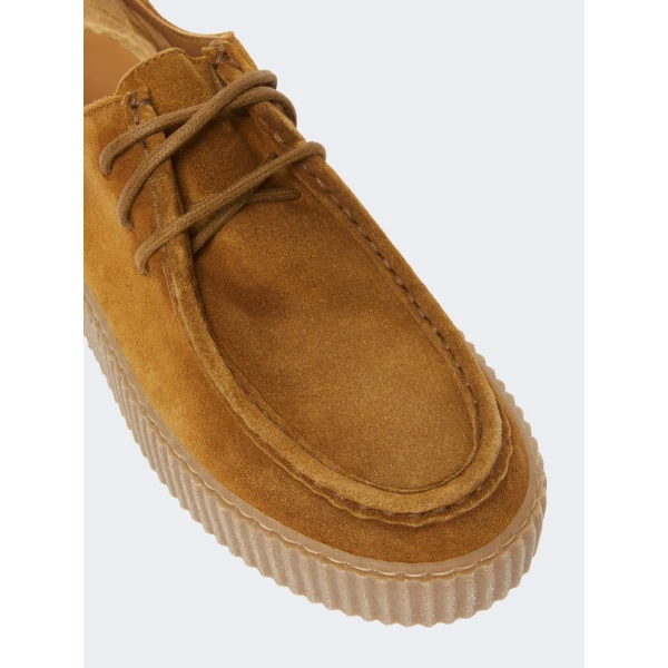 Max Mara Kapok Low Suede Ankle Boots in Tobacco | Boots | Coveti