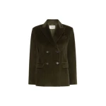 Max Mara Katanga Cotton Corduroy Double-Breasted Blazer in Khaki | Blazers | Coveti